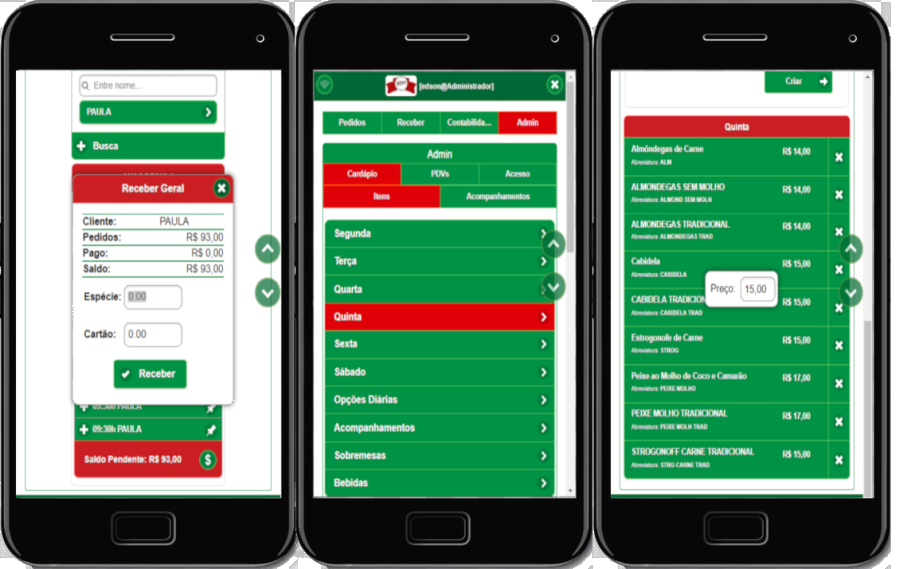 Operações remotas em smart phones